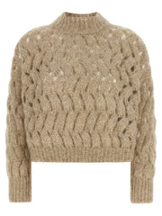 Brunello Cucinelli Beige Wool Cardigan