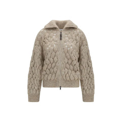 Brunello Cucinelli Beige Wool Oves Aries Cardigan