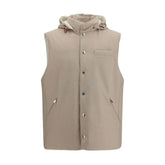 Brunello Cucinelli Beige Villast Oves Aries Varrukatuta Jakk