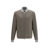 Brunello Cucinelli Bicolor Cashmere Bomber - IT50 | L