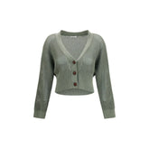 Brunello Cucinelli Bicolor Cotton Cardigan - L