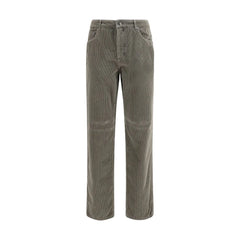 Brunello Cucinelli Bicolor Cotton Casual Pants