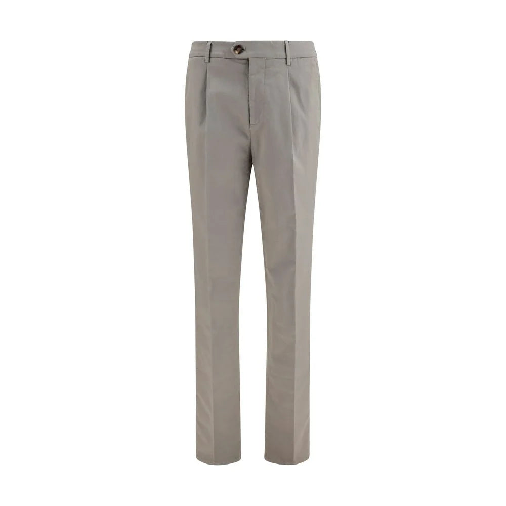 Brunello Cucinelli Bicolor Cotton Chino Pants