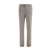 Brunello Cucinelli Bicolor Cotton Chino Pants