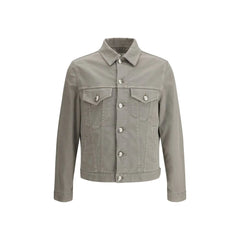Brunello Cucinelli Bicolor Cotton Denim Jacket