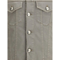 Brunello Cucinelli Bicolor Cotton Denim Jacket
