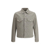 Brunello Cucinelli Bicolor Cotton Denim Jacket