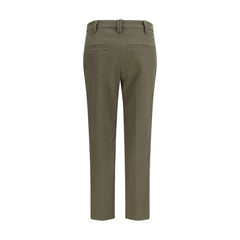 Brunello Cucinelli Bicolor Cotton Dress Pants