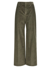 Brunello Cucinelli Bicolor Cotton Flared Pants