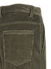 Brunello Cucinelli Bicolor Cotton Flared Pants