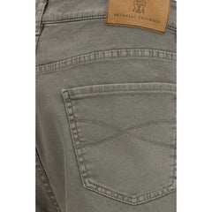 Brunello Cucinelli Bicolor Cotton Jeans Denim