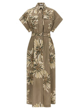 Brunello Cucinelli Bicolor Cotton Long Dress - S