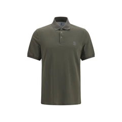 Brunello Cucinelli Bicolor Cotton Polo Shirt