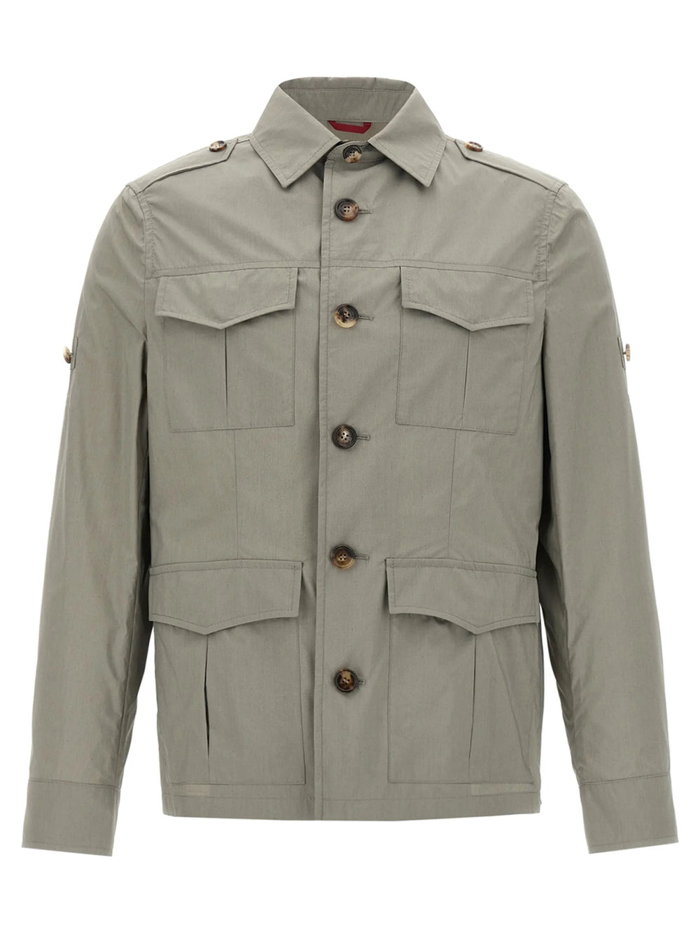 Brunello Cucinelli Bicolor Cotton Shell Jacket