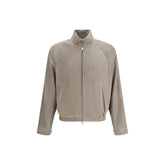 Brunello Cucinelli Bicolor Leather Jacket