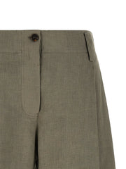 Brunello Cucinelli Bicolor Linen Bermuda Shorts - M