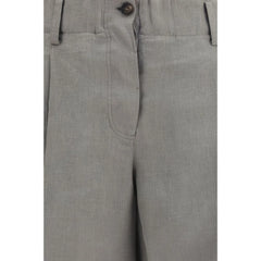 Brunello Cucinelli Bicolor Linen Bermuda Shorts - S