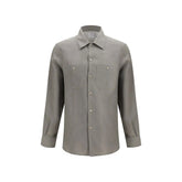 Brunello Cucinelli Bicolor Linen Dress Shirt - XXL