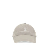Brunello Cucinelli Bicolor Polyester Cap (Baseball Hat) - M