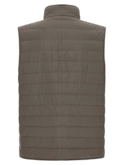 Brunello Cucinelli Bicolor Polyester Sleeveless Jacket