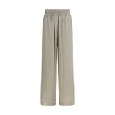 Brunello Cucinelli Bicolor Silk Casual Pants