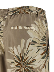 Brunello Cucinelli Bicolor Silk Casual Pants - IT42