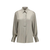 Brunello Cucinelli Bicolor Silk Shirt - S