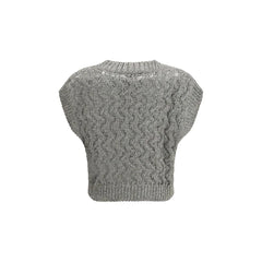 Camisola de seda Bicolor Brunello Cucinelli