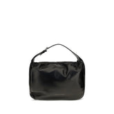 Brunello Cucinelli Black Calf Leather Bos Taurus Shoulder Bag