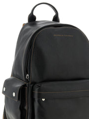 Brunello Cucinelli Black Calfskin Backpack