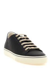 Brunello Cucinelli Black Calfskin Low Top Sneakers - EU 41 | US 8