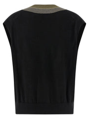 Brunello Cucinelli Black Cashmere Sleeveless Jacket - XS