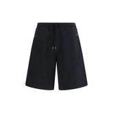 Brunello Cucinelli Black Cotton Bermuda Shorts - Bermudas