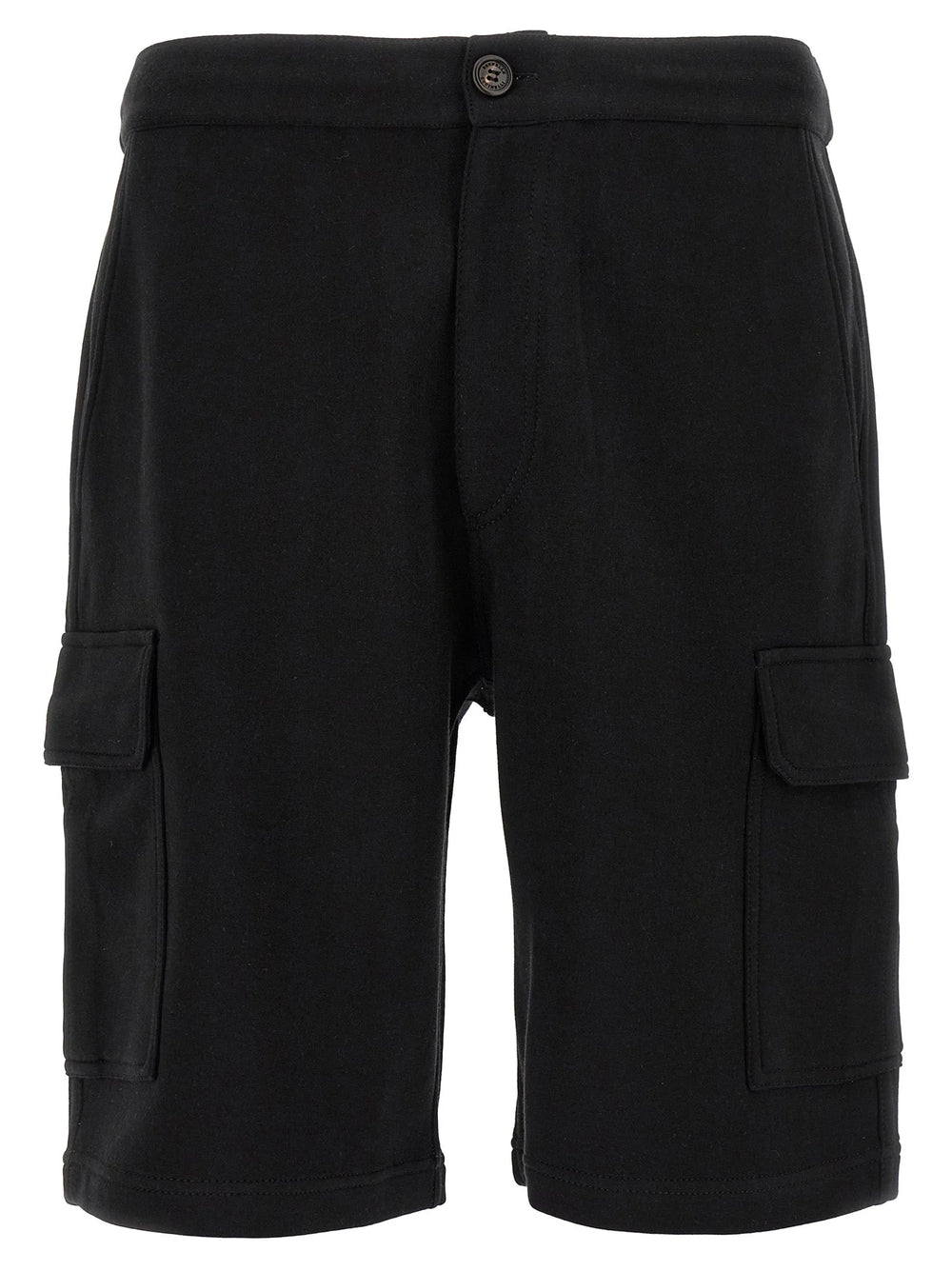 Brunello Cucinelli Black Cotton Bermuda Shorts - XXL