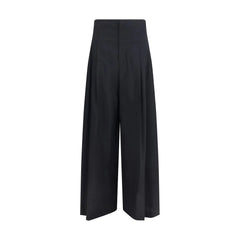 Brunello Cucinelli Black Cotton Casual Pants