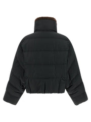 Brunello Cucinelli Black Cotton Full-Length Jacket