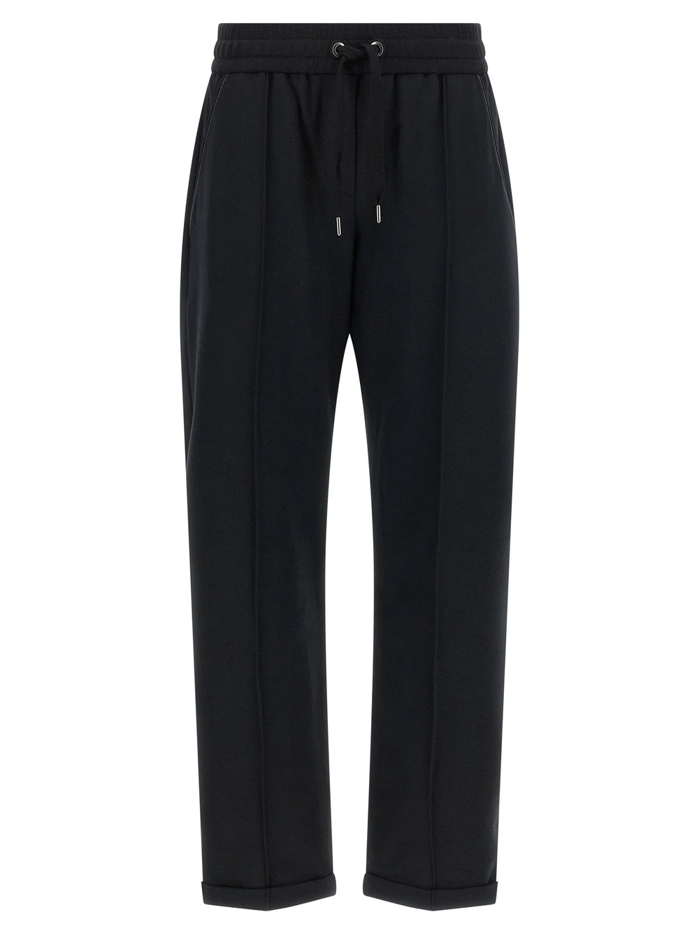 Brunello Cucinelli Black Cotton Joggers (Workout Pants)