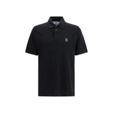 Brunello Cucinelli Black Cotton Polo Shirt
