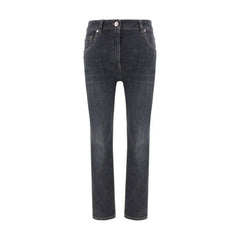 Brunello Cucinelli Black Cotton Skinny Jeans - IT44 | L