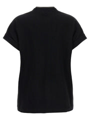 Brunello Cucinelli Black Cotton T-Shirt