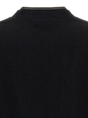 Brunello Cucinelli Black Cotton T-Shirt