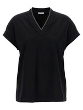 Brunello Cucinelli Black Cotton T-Shirt