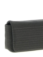 Brunello Cucinelli Black Leather Clutch Bag