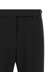 Brunello Cucinelli Black Virgin Wool Dress Pants