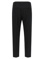 Brunello Cucinelli Black Virgin Wool Dress Pants