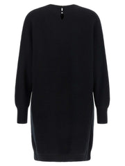 Brunello Cucinelli Black Virgin Wool Short Dress