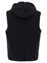 Brunello Cucinelli Black Wool Sleeveless Jacket