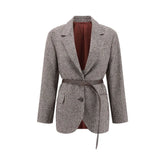 Brunello Cucinelli Blazer Jacket with belt - IT42 | L