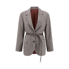 Brunello Cucinelli Blazer Jacket with belt - Sport Jackets