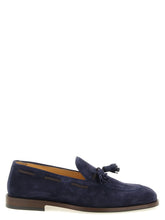 Brunello Cucinelli Blue Calfskin Slip-On Loafers